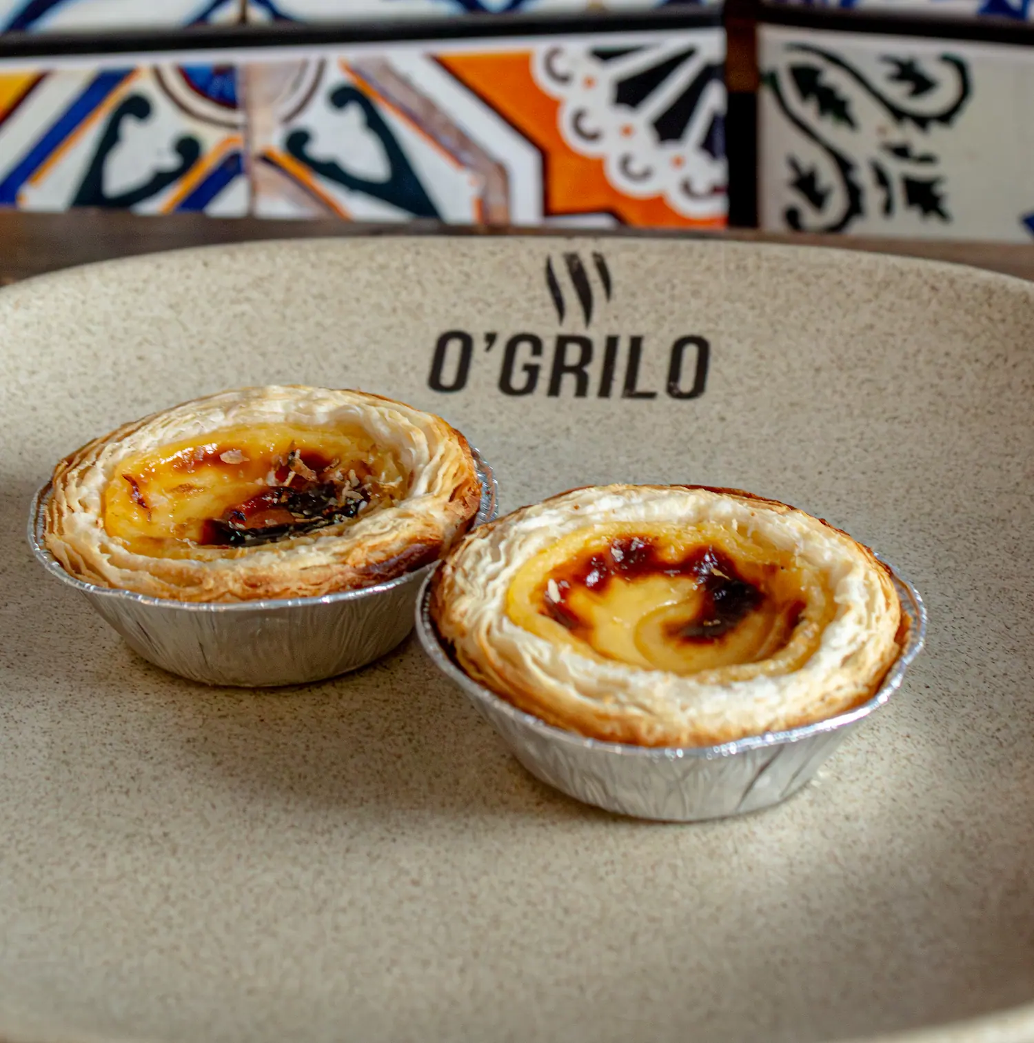 Photo du plat Duo de Pasteis de nata - Restaurant O'Grilo