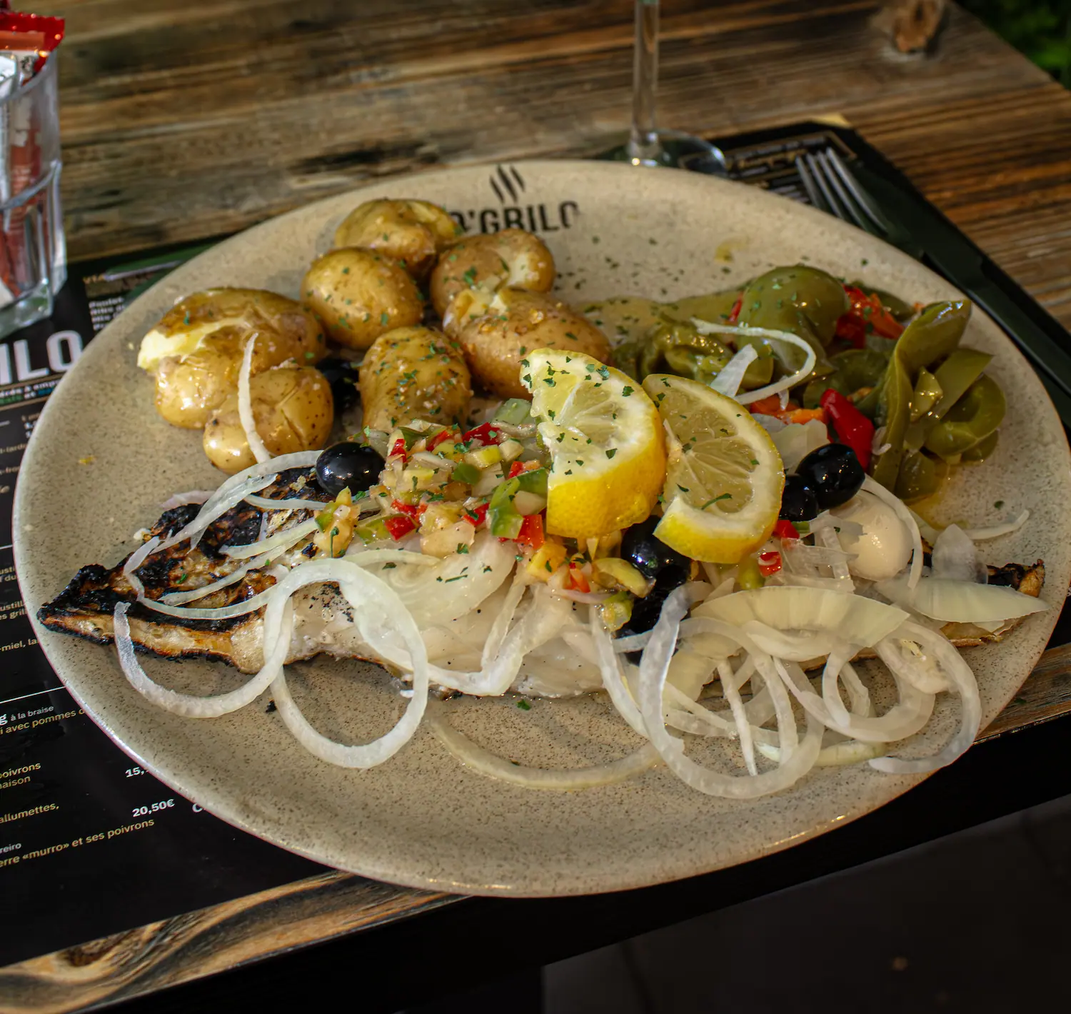 Photo du plat Pavé de Morue 500g à la braise - Restaurant O'Grilo