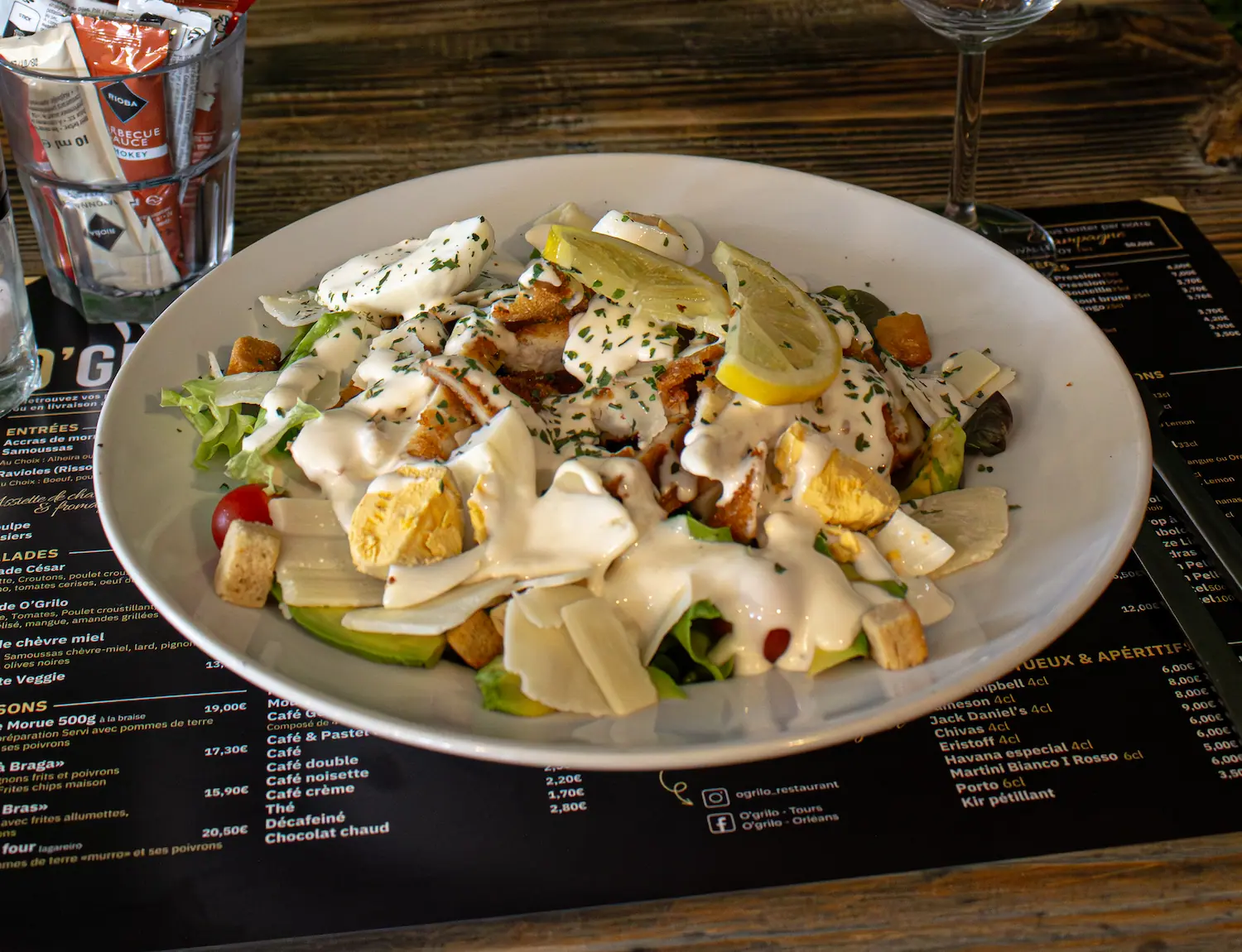 Photo du plat Salade César - Restaurant O'Grilo